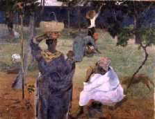 Paul Gauguin : La cueillette, ou Aux mangos (1887)