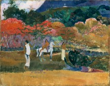 Gauguin : Femmes et cheval blanc (1903)