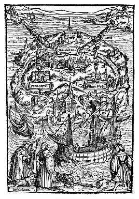 Raphaël Hythlodée mon son île à Thomas More (1518)