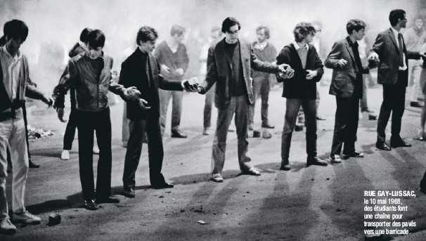 Bruno Barbey (Magnum) : Rue Gay Lussac, le 10 mai 1968